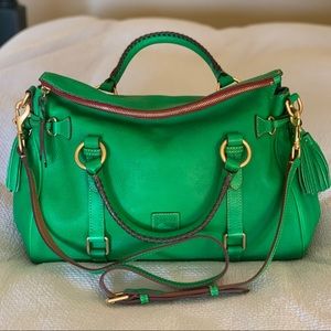 Dooney & Bourke Kelly green Florentine Satchel